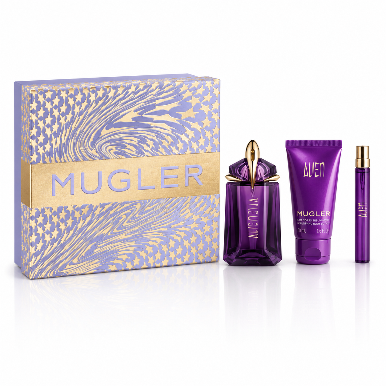 Alien Mugler Coffret 60 ml + Miniature 10 ml + Lait Corps 50 ml