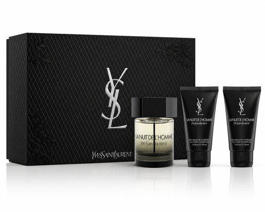 La Nuit de L’Homme Eau de Toilette Yves Saint Laurent Coffret 100 ml + Gel Douche 50 ml + Gel Douche 50 ml