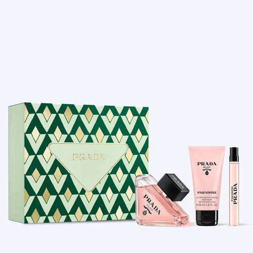 Prada Paradoxe Eau de Parfum Coffret Femme – 90 ml + Lait Corps 50 ml + Miniature 10 ml